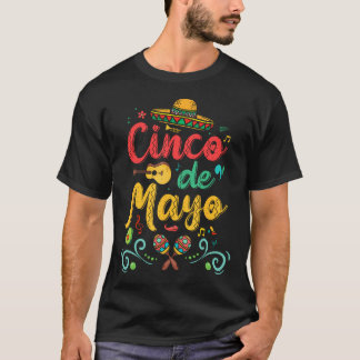 T-shirt Cinco De Mayo Fête Party Mexicain 5 De