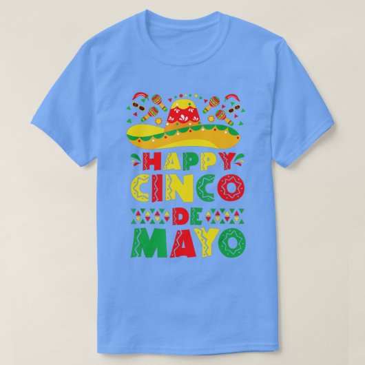 T-shirt Cinco De Mayo Fiesta 5 De Mayo Viva Mexico (Design devant)
