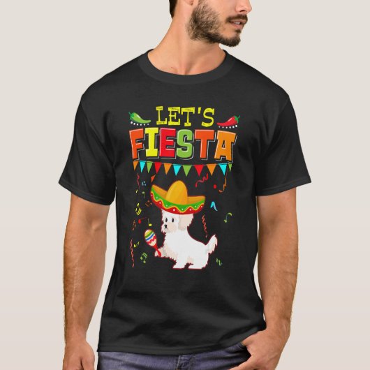 T-shirt Cinco De Mayo Fiesta Faisons la Fiesta Cavacho (Devant)