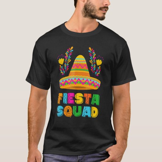 T-shirt Cinco De Mayo Fiesta Squad Famille A (Devant)
