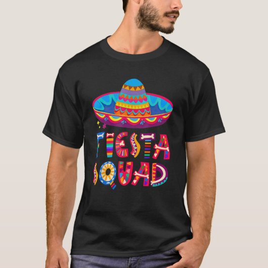 T-shirt Cinco De Mayo Fiesta Squad Mexican Party Cinco De  (Devant)