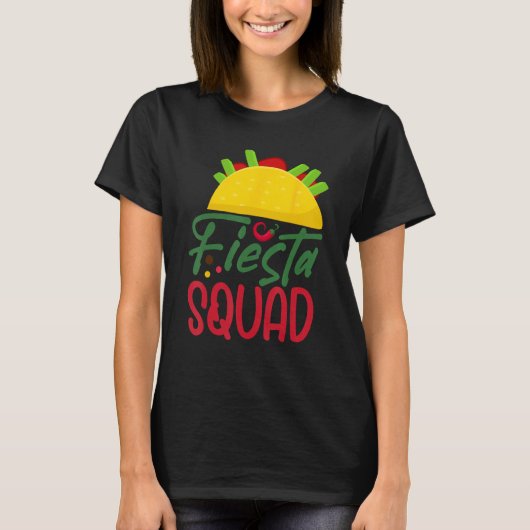 T-shirt Cinco De Mayo Fiesta Squad Mexican Party Cinco De  (Devant)