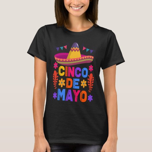 T-shirt Cinco De Mayo Fiesta Surprise Camisa 5 De Mayo Viv (Devant)
