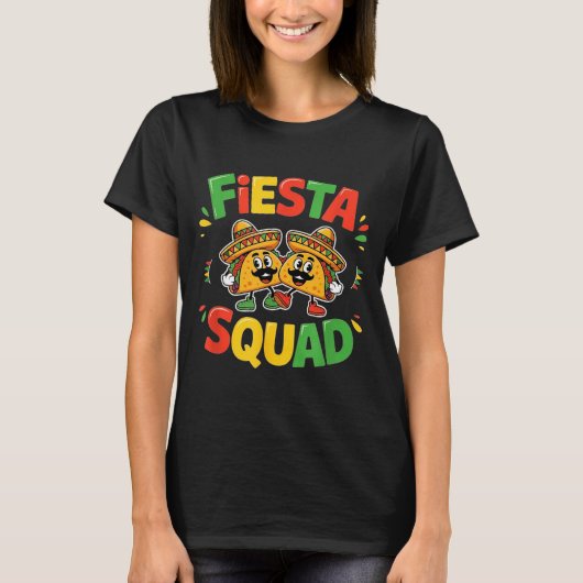 T-shirt Cinco de mayo funny fiesta squad party for men (Devant)