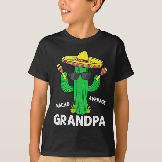 T-shirt Cinco De Mayo Funny Nacho Moyenne Grandpa Sombrero (Devant)