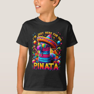 T-shirt Cinco De Mayo Je Suis Là Pour La Pinata Mexicaine