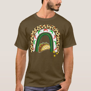 T-shirt Cinco De Mayo Leopard Rainbow