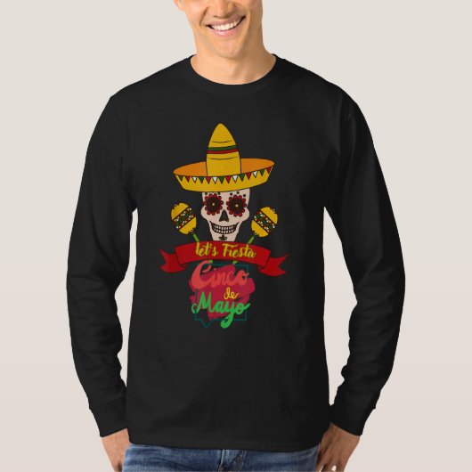 T-shirt Cinco De Mayo Let s Fiesta Mexican Party Cinco De (Devant)
