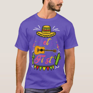 T-shirt Cinco De Mayo Lets Fiesta Cactus Sombrero Casquett