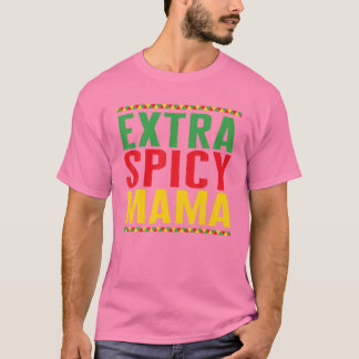 T-shirt Cinco De Mayo Mama Extra Épicé 5 Mai Mot Mexicaine
