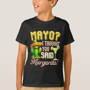 T-shirt Cinco de mayo mayo pensait ladite marguerite cactu