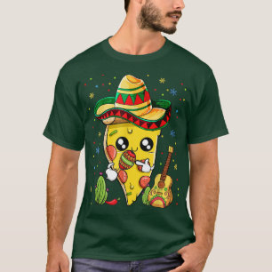 T-shirt Cinco De Mayo Meican Pizza Slice Drôle Pizza Love