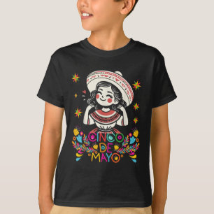 T-shirt Cinco De Mayo Mexicain Poncho 5 De Mayo Anime Cute