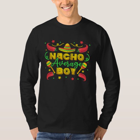 T-shirt Cinco De Mayo Nacho Average Boy (Devant)