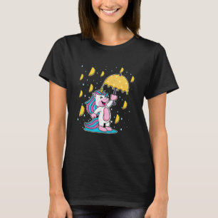 T-shirt Cinco De Mayo Pluie Tacos Unicorn Parapluie