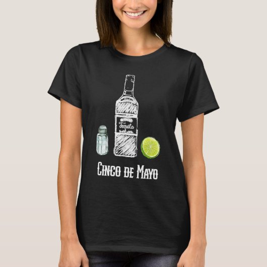 T-shirt Cinco de Mayo Salt Tequila Lime Fête (Devant)