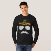 T-shirt Cinco De Mayo Sombrero Mustache Face Sunglasses Me (Devant entier)