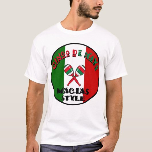 T-shirt Cinco De Mayo - style de Macias (Devant)