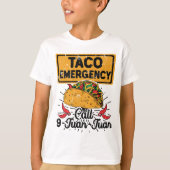 T-shirt Cinco De Mayo Taco Appel d'urgence 9 Juan Juan Jua (Devant)