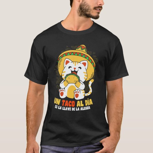 T-shirt Cinco de Mayo Taco Cat (Devant)