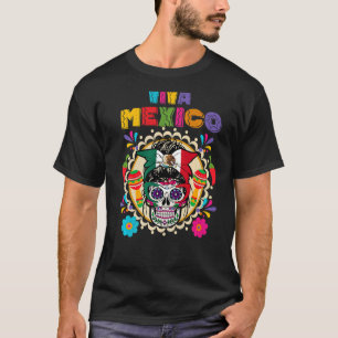 T-shirt Cinco De Mayo Viva Mexique Drapeau Mexicaine Femme