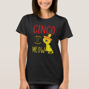 T-shirt Cinco De Meow 5 mai Fierté mexicaine Amateur de ch