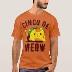 T-shirt Cinco De Meow Drôle aco Cat Kitten Lover Cinco De 