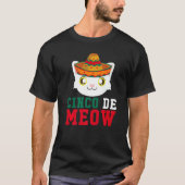 T-shirt Cinco De Meow Sombrero Cat Cinco De Mayo May Fift (Devant)