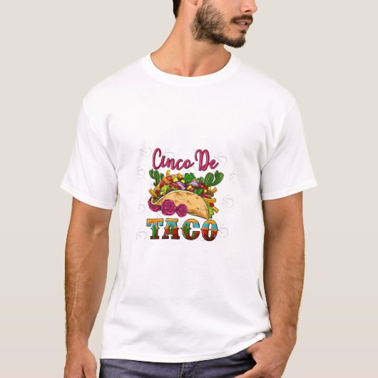 T-shirt Cinco de Taco - Cinco De Mayo (Devant)