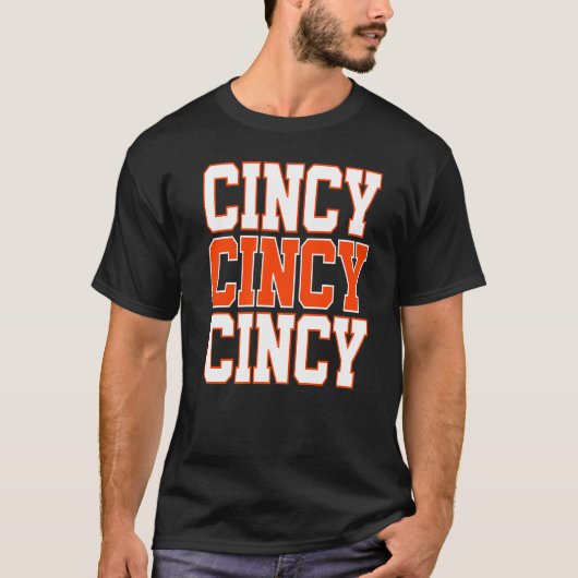 T-shirt Cincy 'nati Cincinnati Oh Correspondant Famille Co (Devant)