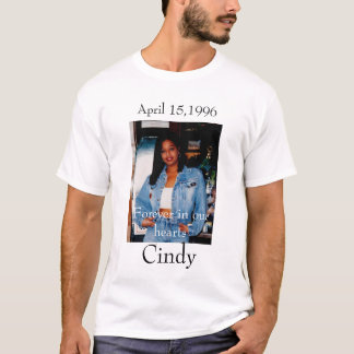 T-shirt Cindy, avril 15,1996 - customisé - customisé
