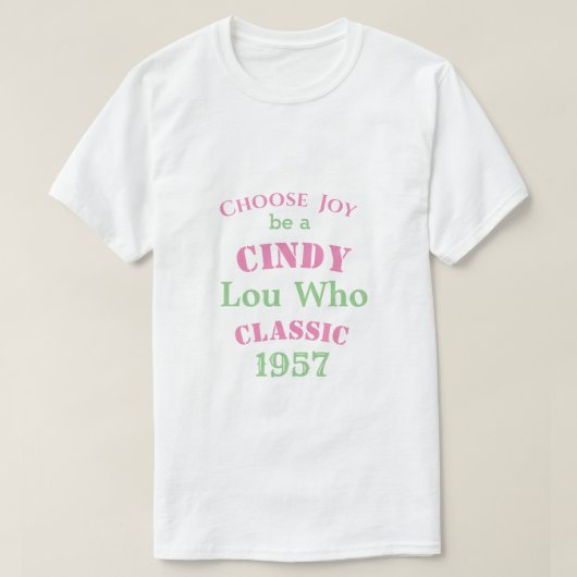 T-shirt Cindy Lou Who Classic PG  (Design devant)