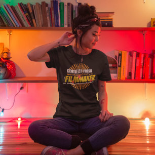 T-shirt Cinéaste certifié frais - Film amusant
