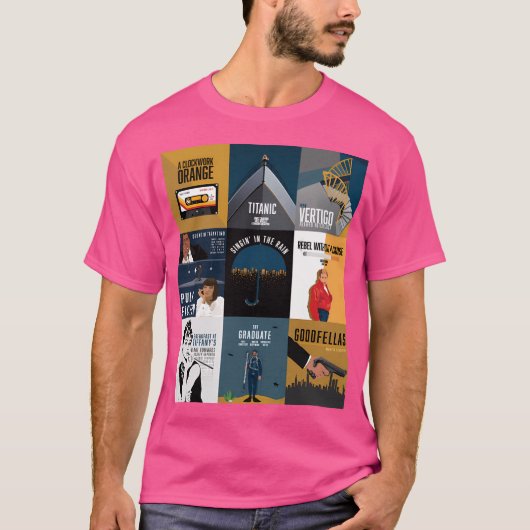 T-shirt Cinéma minimaliste (Devant)