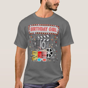 T-shirt Cinéma Nuit Anniversaire Fête Pyjama Swood Popcorn