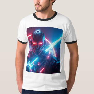T-shirt cinématique 3D futuriste - S légendaire au