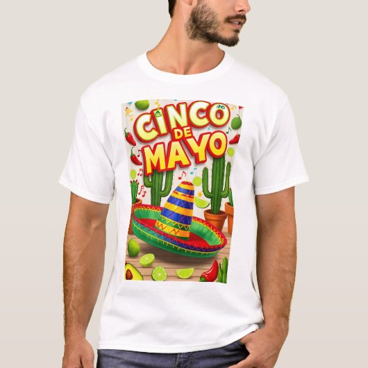T-shirt CINKO DE MAYO (Devant)