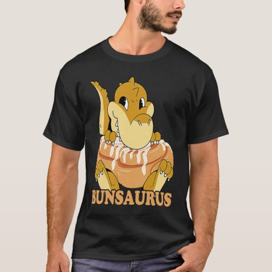 T-shirt Cinnamon Bun Dinosaur Sweet Pastry Dino Cinnamon R (Devant)