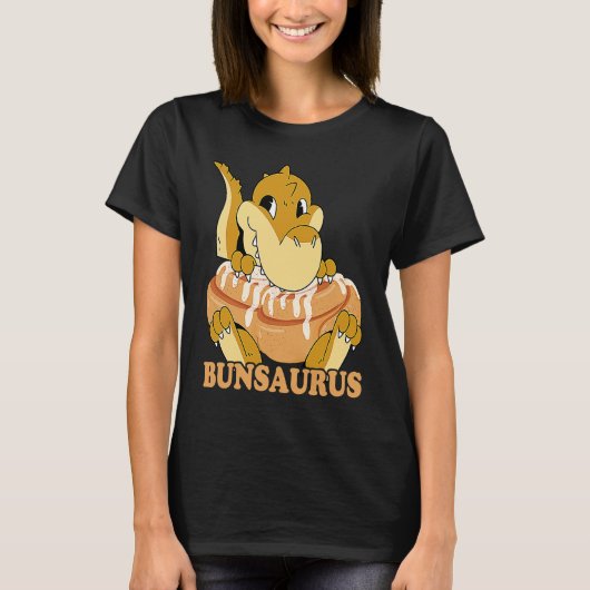 T-shirt Cinnamon Bun Dinosaur Sweet Pastry Dino Cinnamon R (Devant)