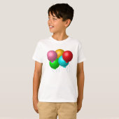 T-shirt Cinq ballons d'anniversaire (Devant entier)