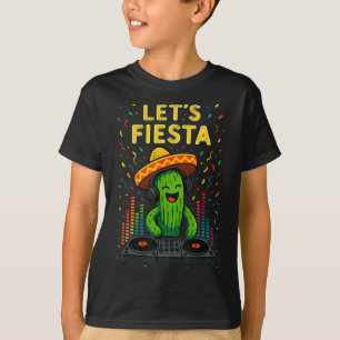 T-shirt Cinq mai fete mexicaine cactus drôle party letsCin