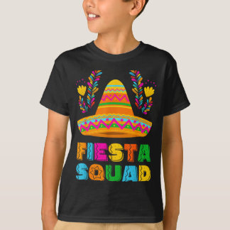 T-shirt Cinq mai fiesta squad famille appariée groupe