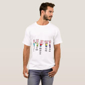 T-shirt Cinq petites piges (Devant entier)