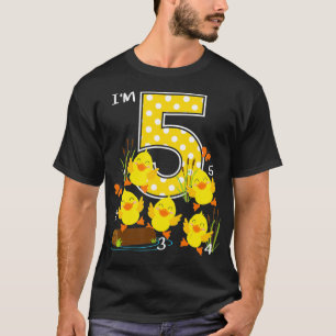 T-shirt Cinq petits canards Chanson de crèche pour enfants