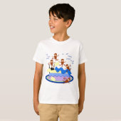 T-shirt cinq petits singes (Devant entier)