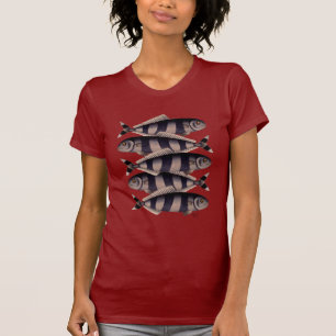 T-shirt Cinq poissons rayés