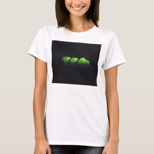 T-shirt Cinq pommes vertes (Devant)