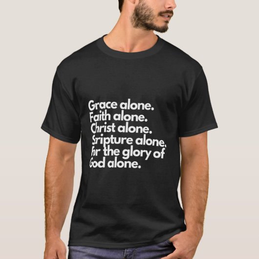 T-shirt Cinq Solas À L'Avant (Devant)