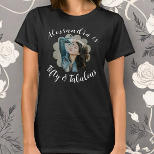 T-shirt Cinquante ans et fabuleux monogramme calligraphie