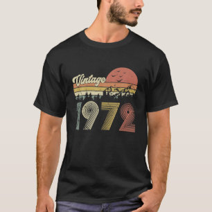 T-shirt Cinquante ans Vintage 1972 Retro 50e Parti Anniver